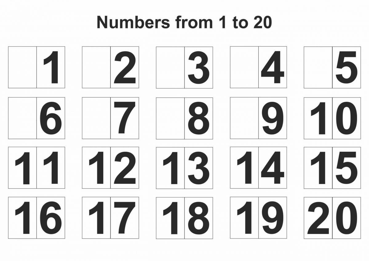 Цифры от 1 до 20 #2