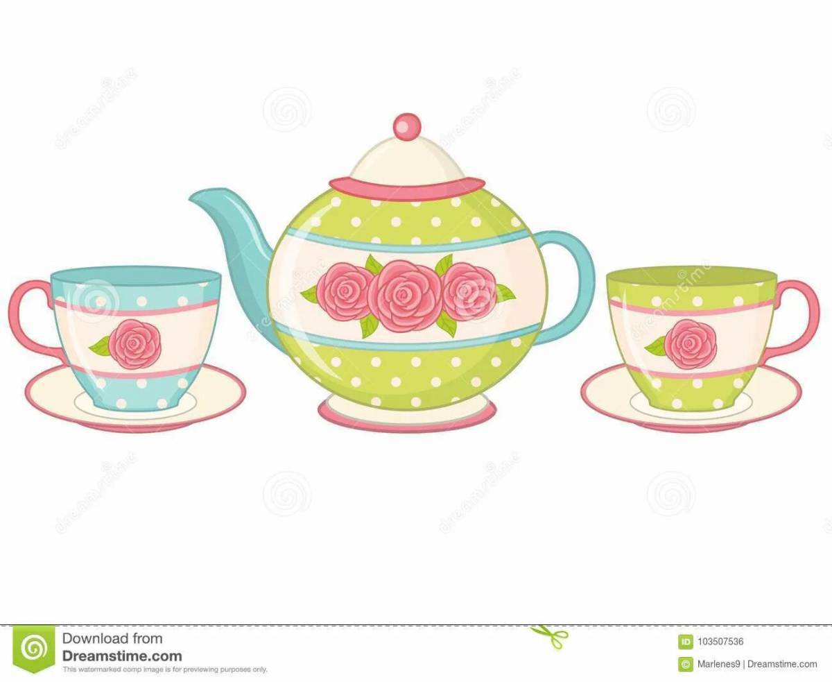 Чайник и чашка для детей #7