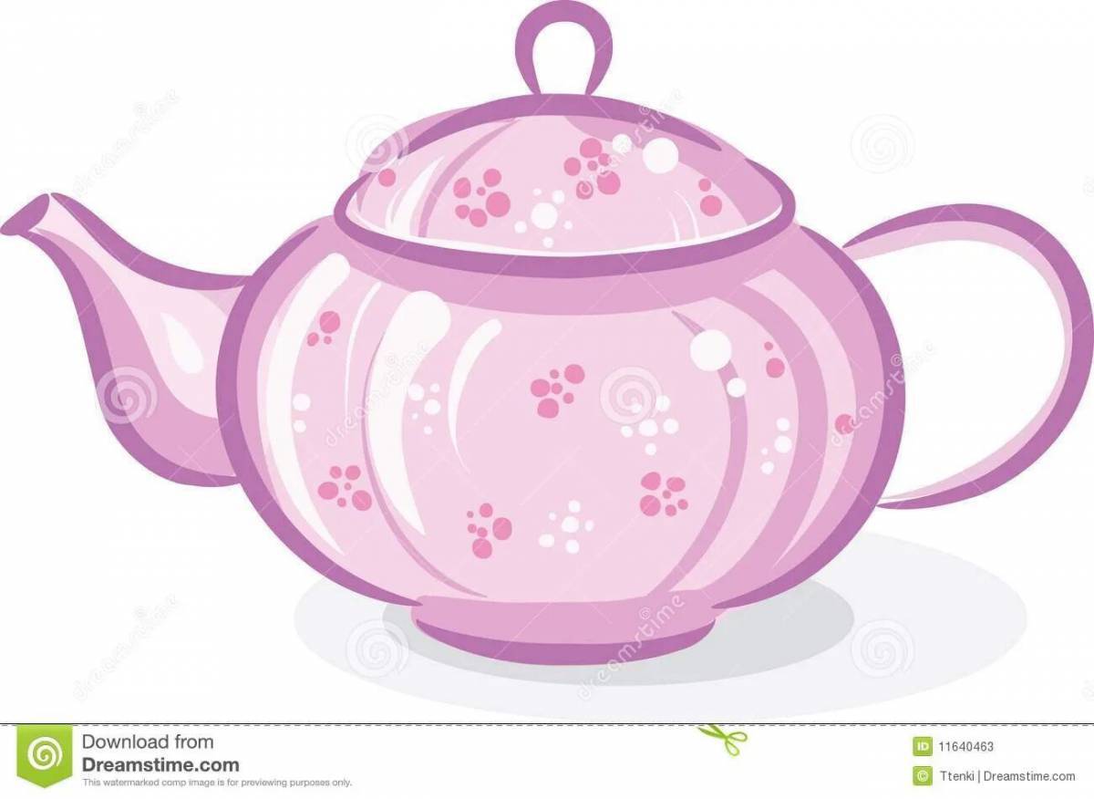 Чайник и чашка для детей #14