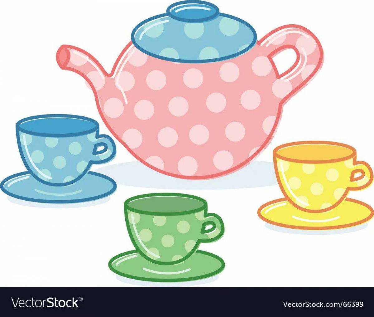 Чайник и чашка для детей #31