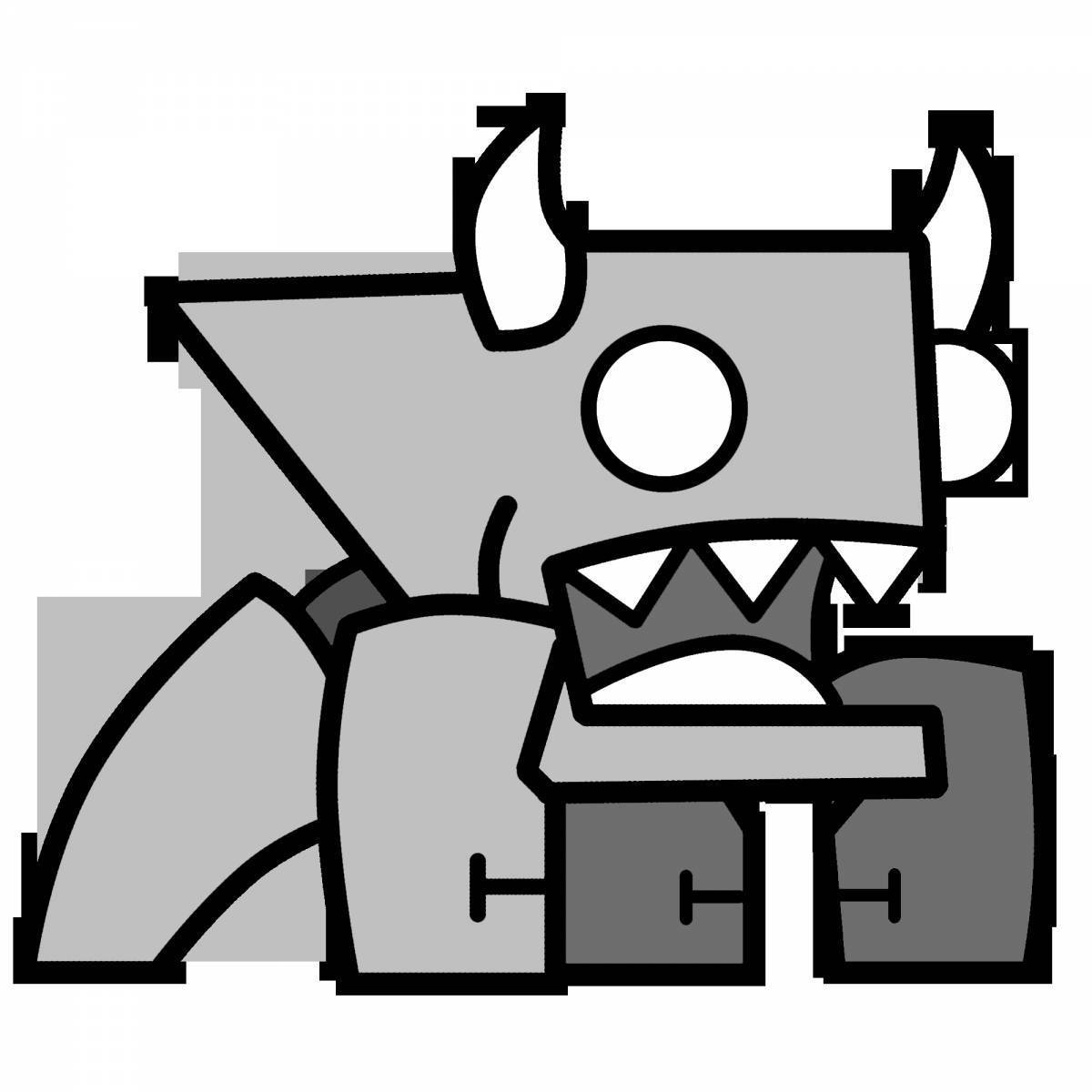 Раскраски geometry dash