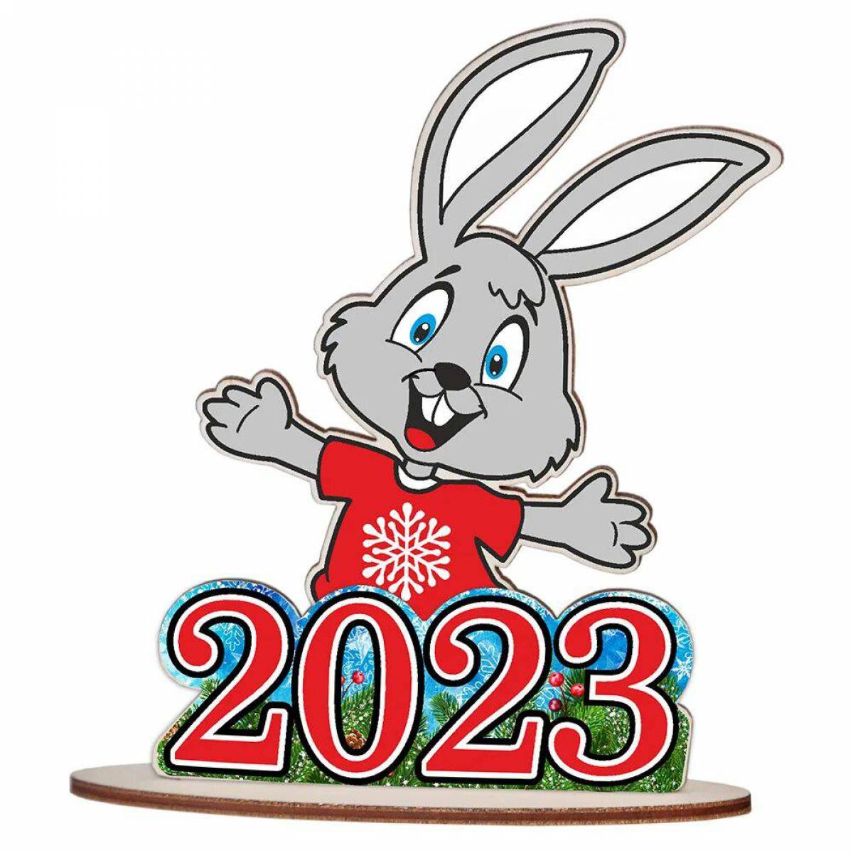 Новым годом год кролика. Новогодний заяц. Новогодняя открытка с зайчиком. Год кролика. Год кролика 2023.
