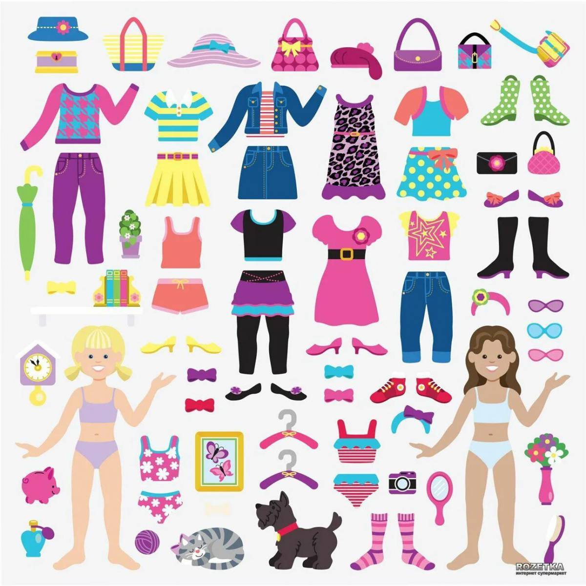 Картинки девочек с одеждой. Бумажные куклы с одеждой. Одежда для бума ждны кукол. Распечатки кукол с одеждой. Кукла с одеждой для вырезания цветная.