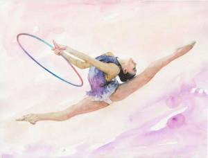 Раскраска гимнастика художественная #15 #52974