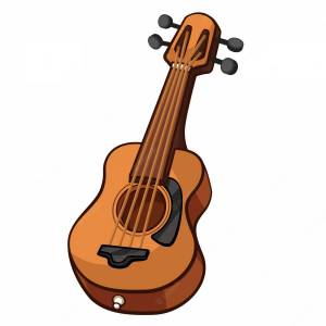 Раскраска гитара для детей #3 #53018