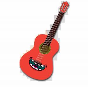 Раскраска гитара для детей #7 #53022