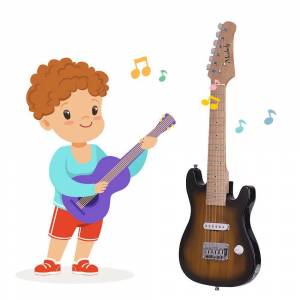 Раскраска гитара для детей #23 #53038