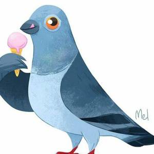Раскраска голубь для детей #15 #53429