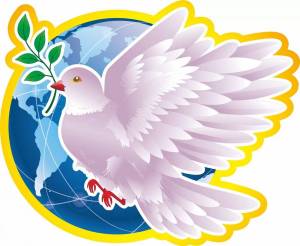 Раскраска голубь мира для детей #13 #53457
