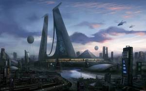 Раскраска город будущего #27 #53717