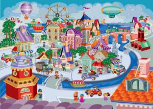 Раскраска город для детей #2 #53728