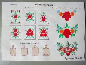 Раскраска городецкая роспись для детей 5 6 лет #31 #53833