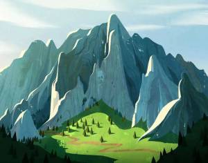 Раскраска горы для детей #1 #53962
