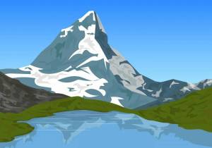 Раскраска горы для детей #3 #53964
