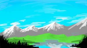 Раскраска горы для детей #20 #53981