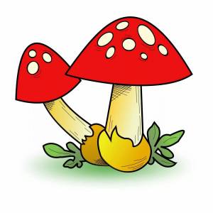 Раскраска грибы для детей #26 #54216