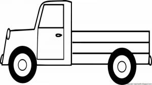 Раскраска грузовик для детей 3 4 лет #11 #54365