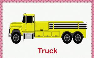 Раскраска грузовик для детей 3 4 лет #30 #54384