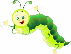 Раскраска гусеница для детей #5 #54833