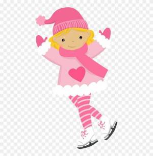 Раскраска девочка на коньках #1 #55374