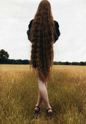 Раскраска девочки с длинными волосами #2 #55496