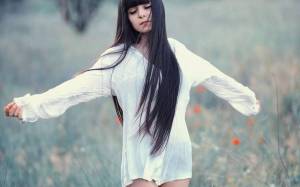 Раскраска девочки с длинными волосами #16 #55510