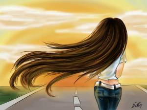 Раскраска девочки с длинными волосами #19 #55513