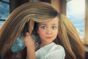 Раскраска девочки с длинными волосами #21 #55515