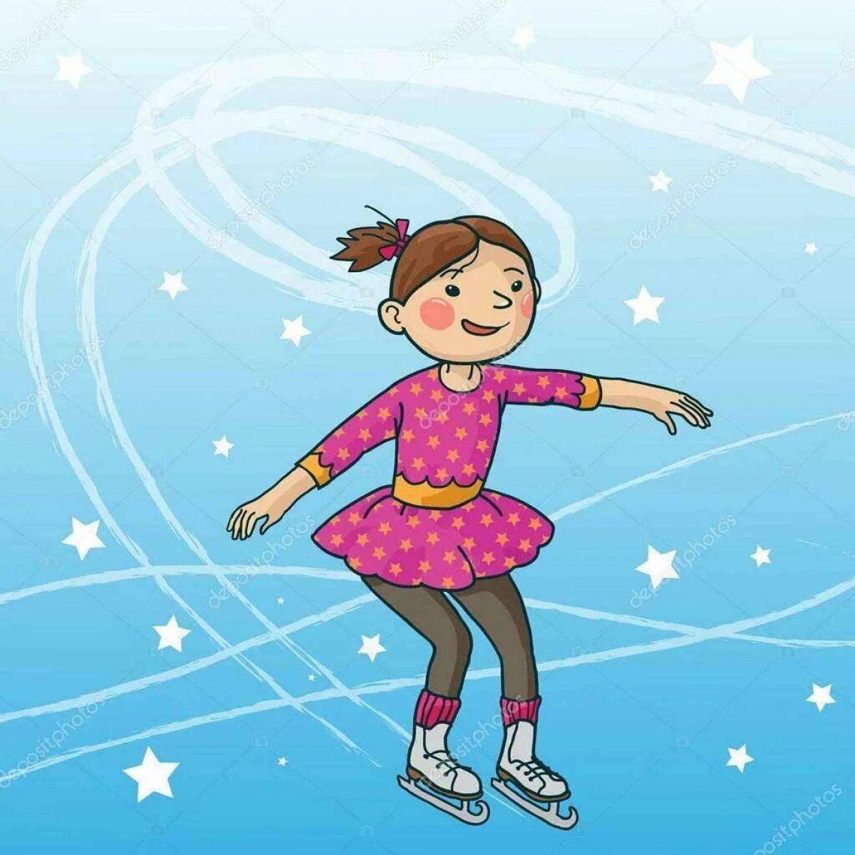 Девочка на коньках #7