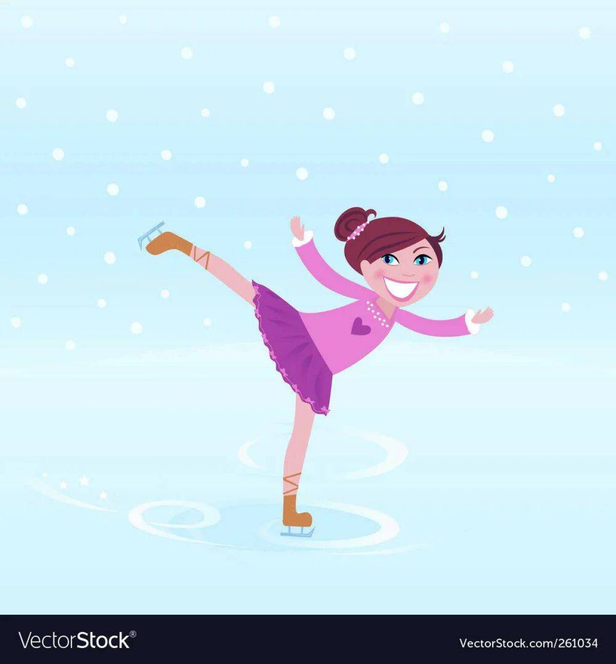 Девочка на коньках #22