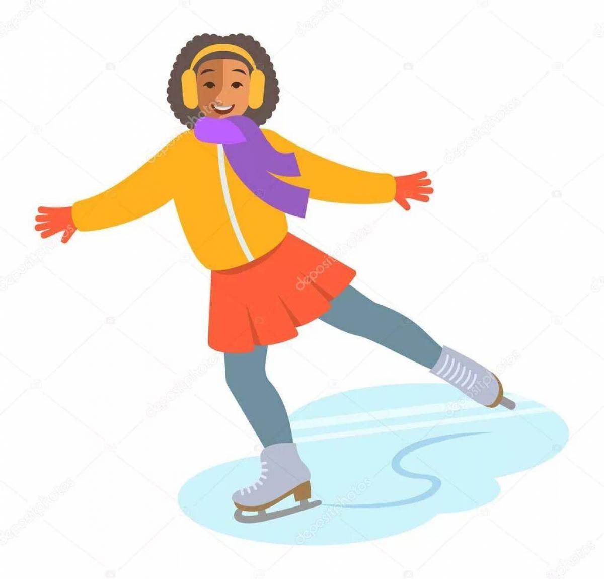 Девочка на коньках #26