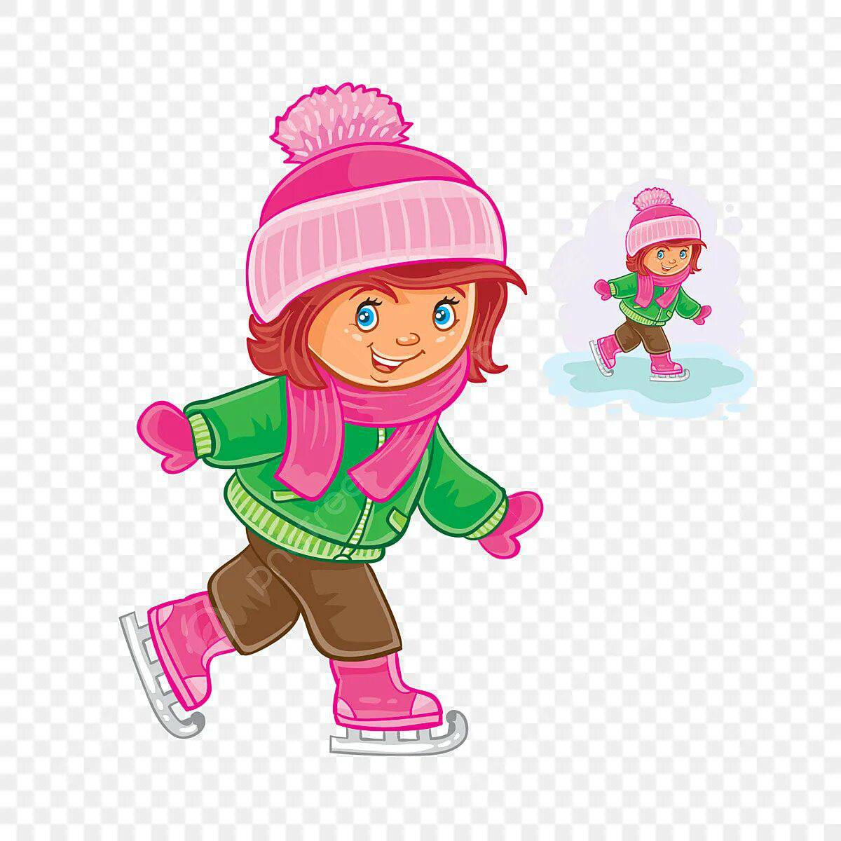 Девочка на коньках #35