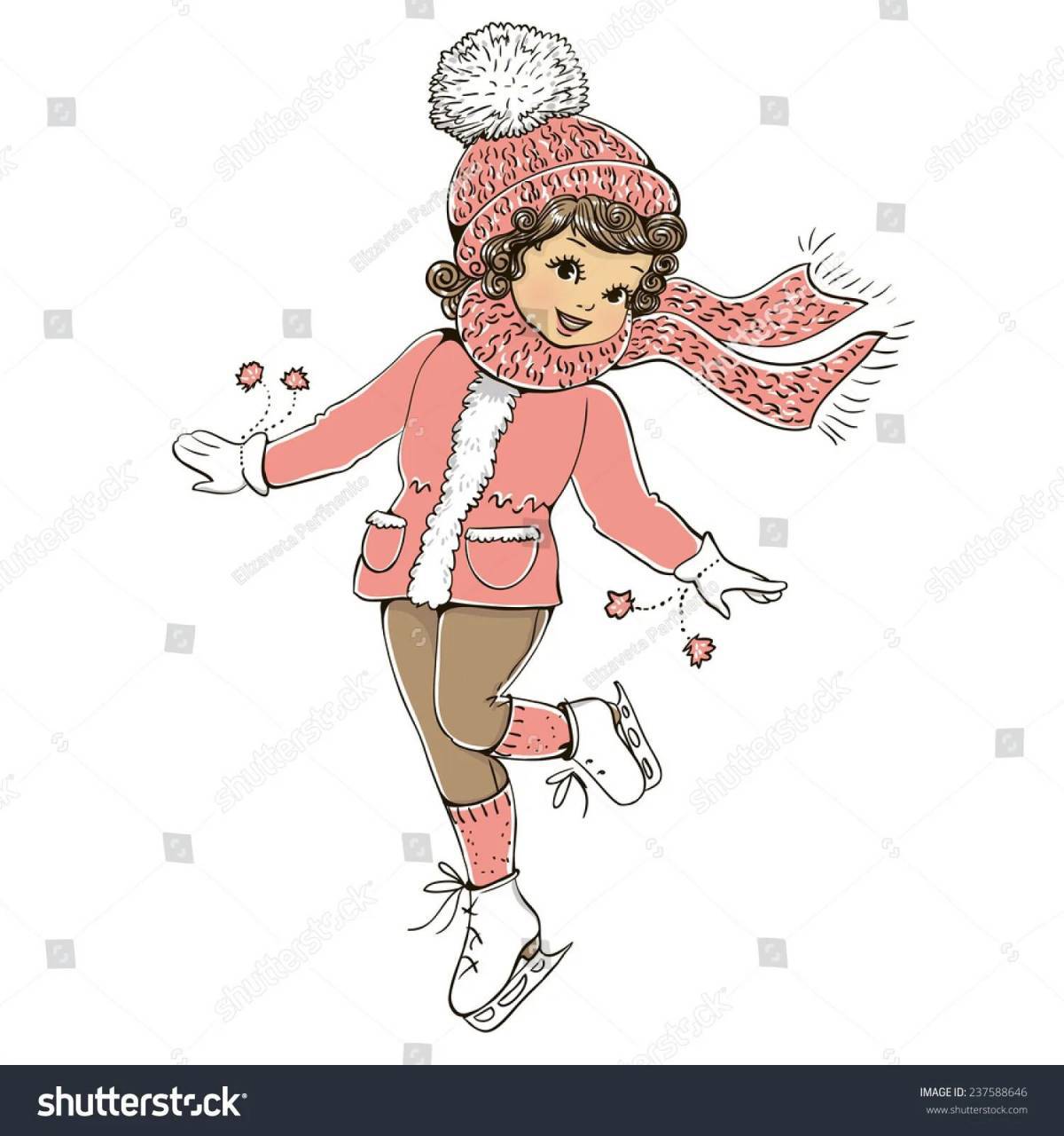 Девочка на коньках #36