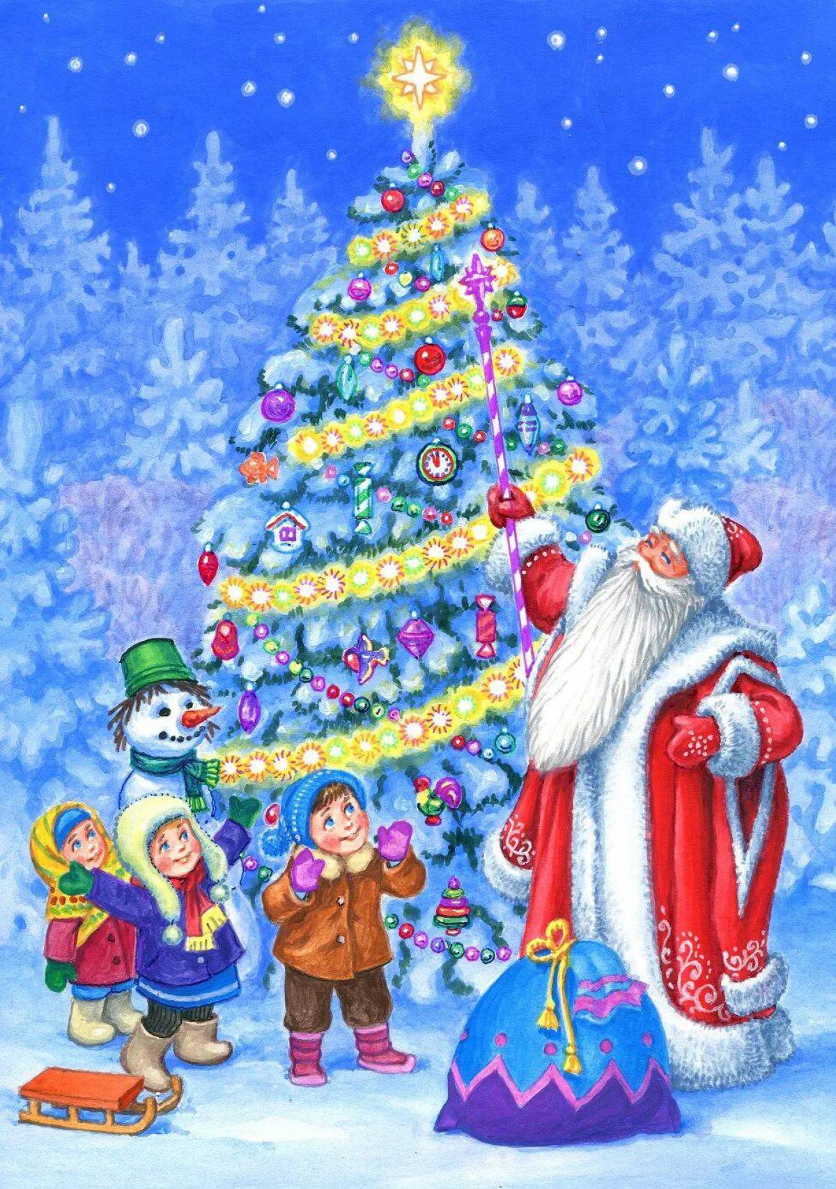 Дед мороз и елка #3