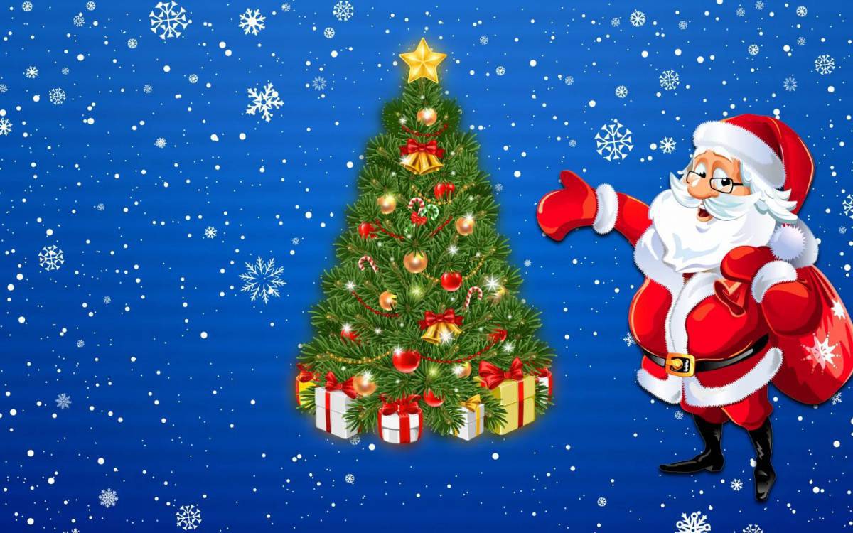 Дед мороз и елка #12