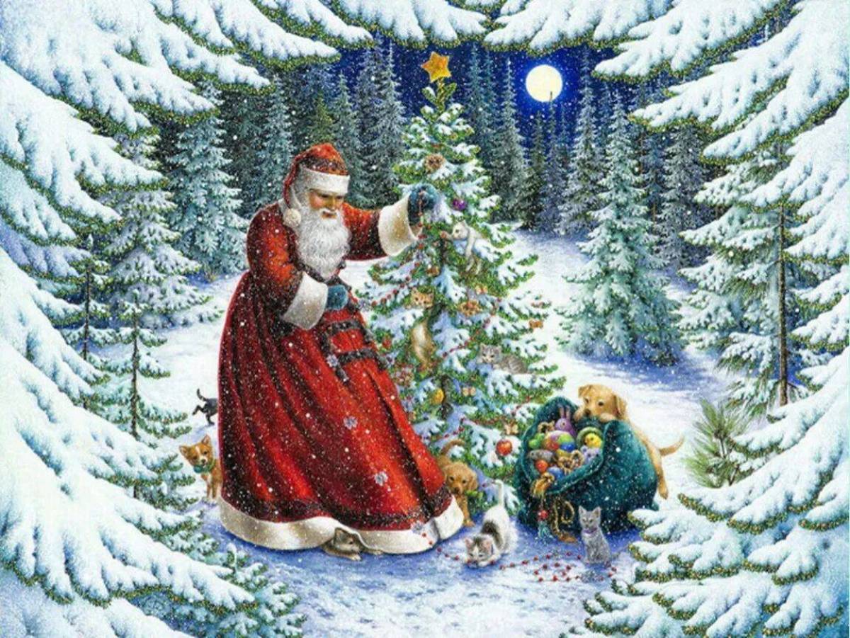 Дед мороз и елка #20
