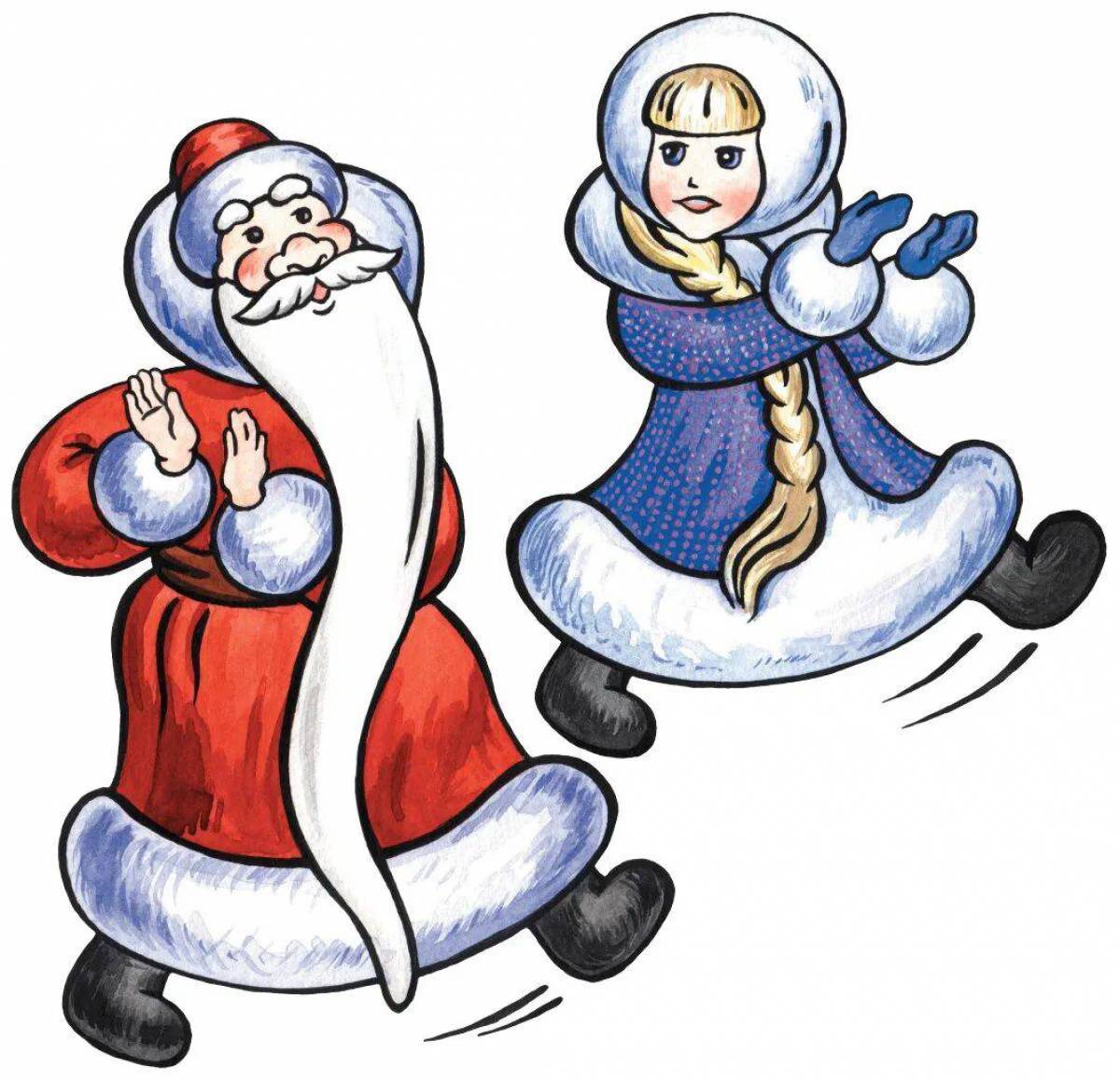 Дед мороз и снегурочка для детей #3