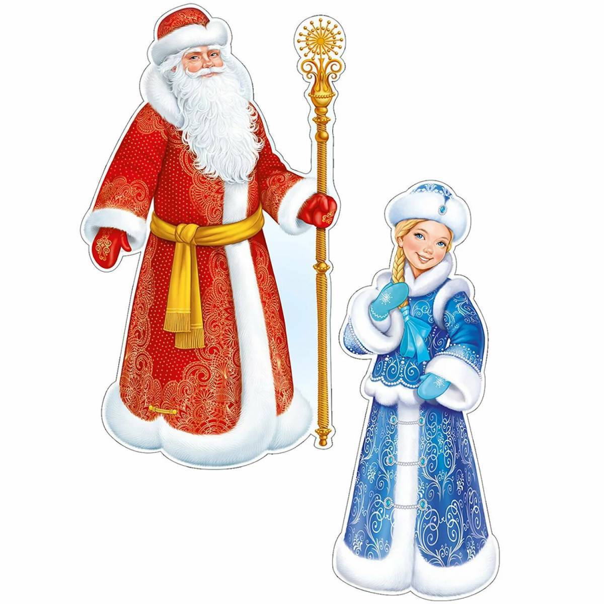 Дед мороз и снегурочка для детей #15