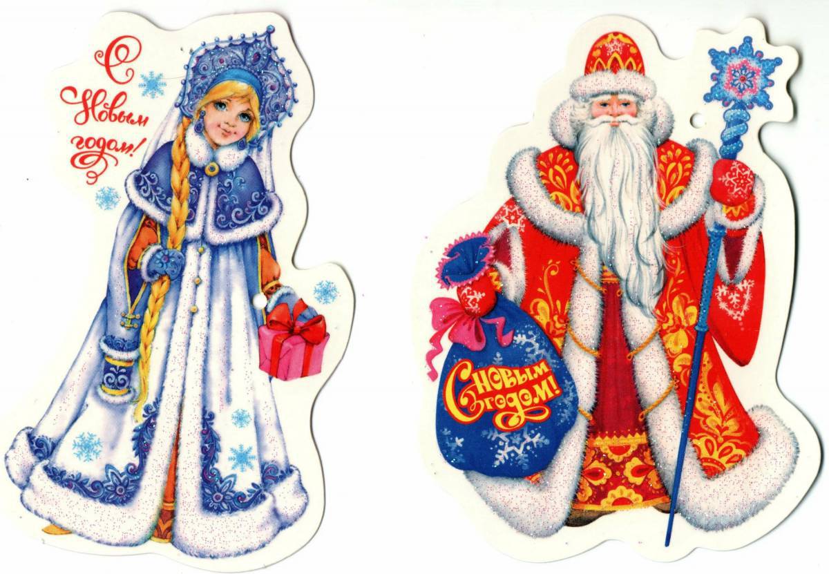 Дед мороз и снегурочка для детей #20