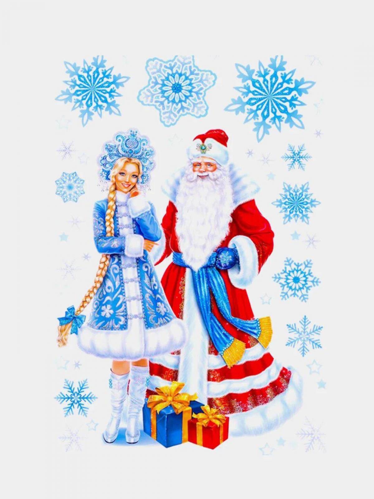 Дед мороз и снегурочка для детей #25