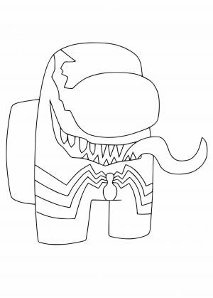 Раскраска человек паук амонг ас #13 #558018