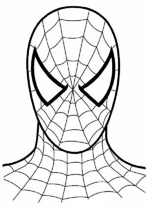 Раскраска человек паук для детей 5 лет #5 #558048