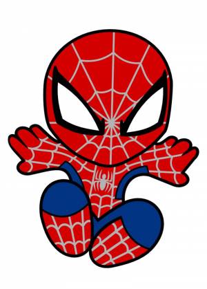 Раскраска человек паук для детей 5 лет #21 #558064
