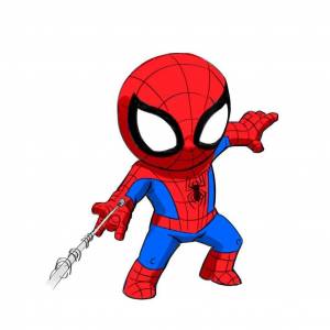 Раскраска человек паук для детей 5 лет #31 #558074