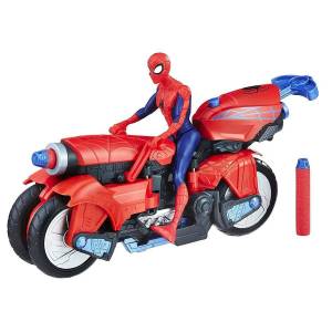 Раскраска человек паук на мотоцикле #10 #558157