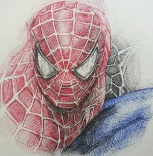 Раскраска человек паук рисунок #10 #558229