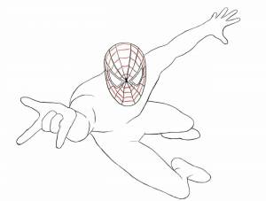 Раскраска человек паук рисунок #18 #558237