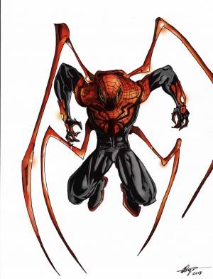 Раскраска человек паук с щупальцами #2 #558296