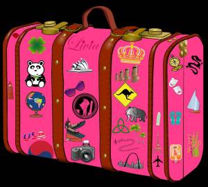 Раскраска чемодан для детей #34 #558941