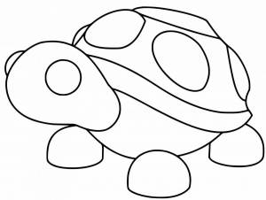 Раскраска черепаха адопт ми #1 #559082